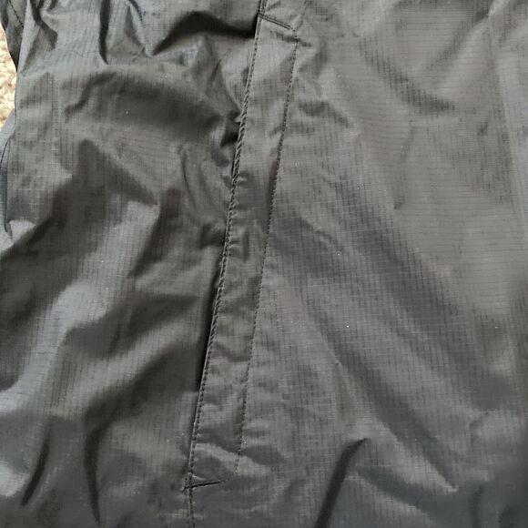 Columbia Pouration Rain Jacket Womens 1X Black Full Zip Hood Waterproof Shell - Picture 5 of 10